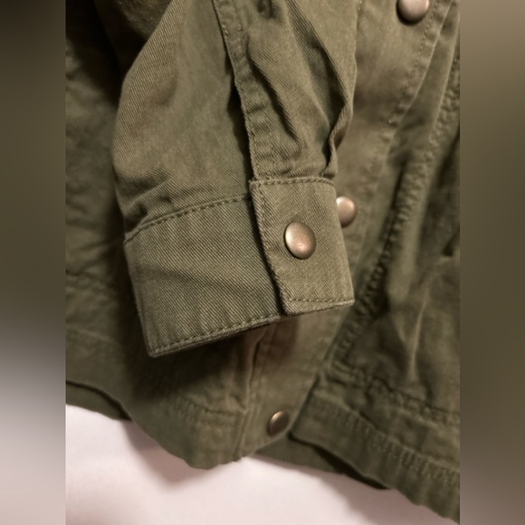 GAP core Utility Jacket Olive Green women’s M military outdoors neutral EUC army - Picture 10 of 16